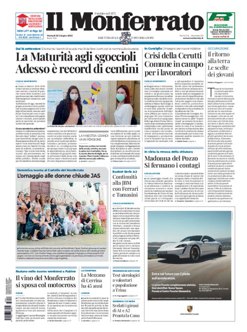 Il Monferrato - Edizione 50 del 30/06/2020